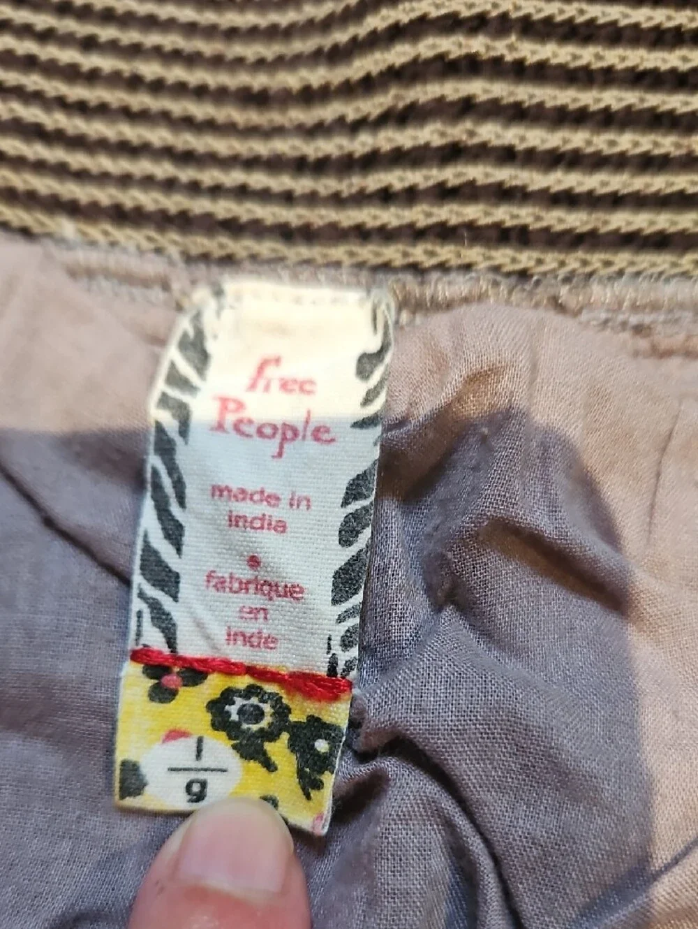 Free People Multicolor Floral & Animal Print Skirt with Black Waistband